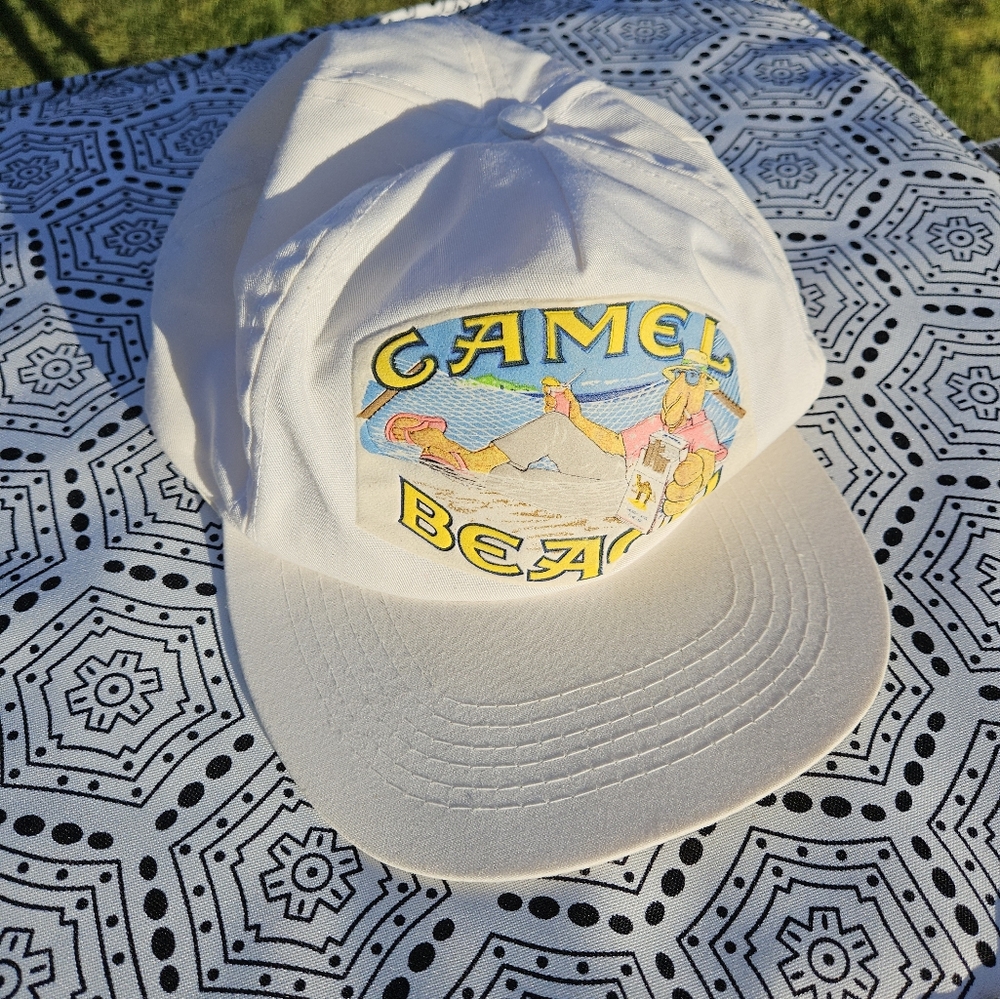 Vintage SnapBack Joe Camel Beach Hat 1991